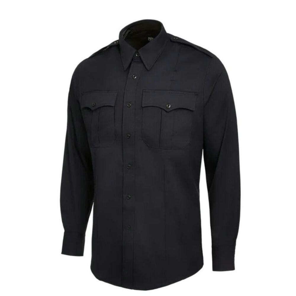 Flying Cross Core Flex Long Sleeve Button-up Class A Men's Size 17.5 34/35 Black